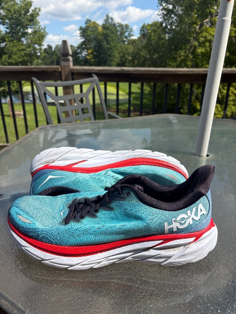Hoka One One Men's Clifton 8 Shoes Blue Running Shoes 1121374 RTAR Size 13 D